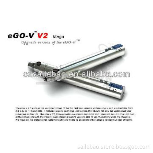 High quality variable voltage with LCD screen battery ego v v2